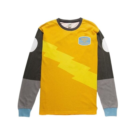 Deus ex Machina Other - RARE Deus Ex Machina Moto Jersey Yellow Shirt Ornamental Conifer Size XL Men's
